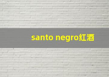 santo negro红酒